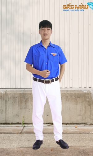 Áo đoàn nam ngắn tay