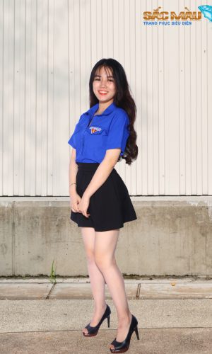 Áo đoàn nữ ngắn tay