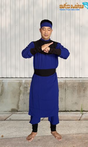 Đồ cổ trang nam xanh bích