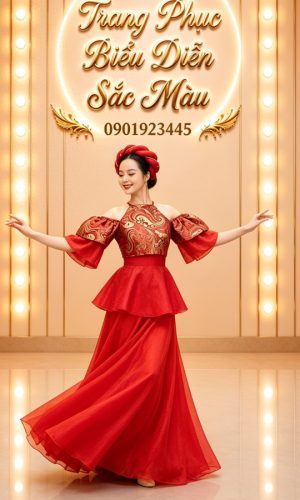 yếm múa đỏ gấm