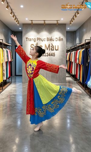 Đầm tứ thân trẻ em