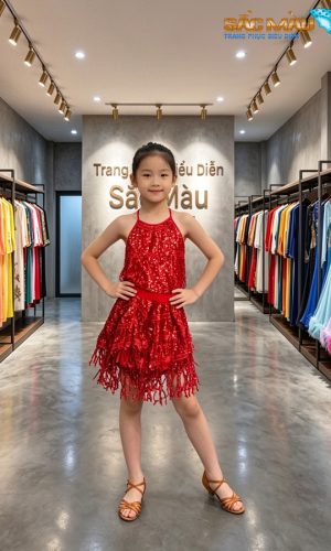Đồ nhảy đỏ tua rua