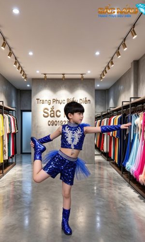 Đồ nhảy xanh bé trai