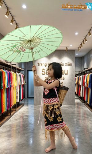 Đồ tây nguyên bé gái đen
