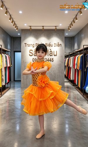thuê đầm múa tiểu học