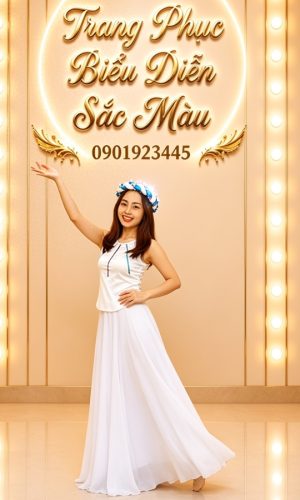 Áo yếm trắng váy trắng