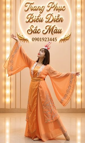trang phục hằng nga cam