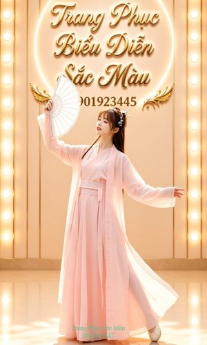 trang phục hằng nga hồng trơn