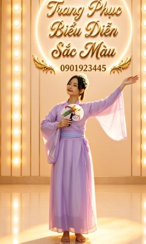 trang phục hằng nga tím