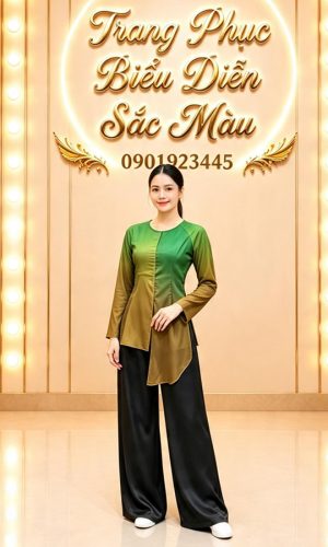 ba ba nu xanh nau