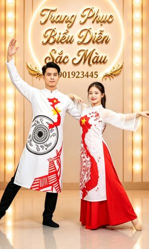 ao dai trang ban do