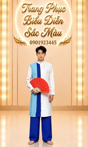 ao da nam trang xanh